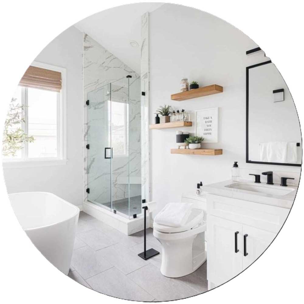 Professional bathroom house cleaning